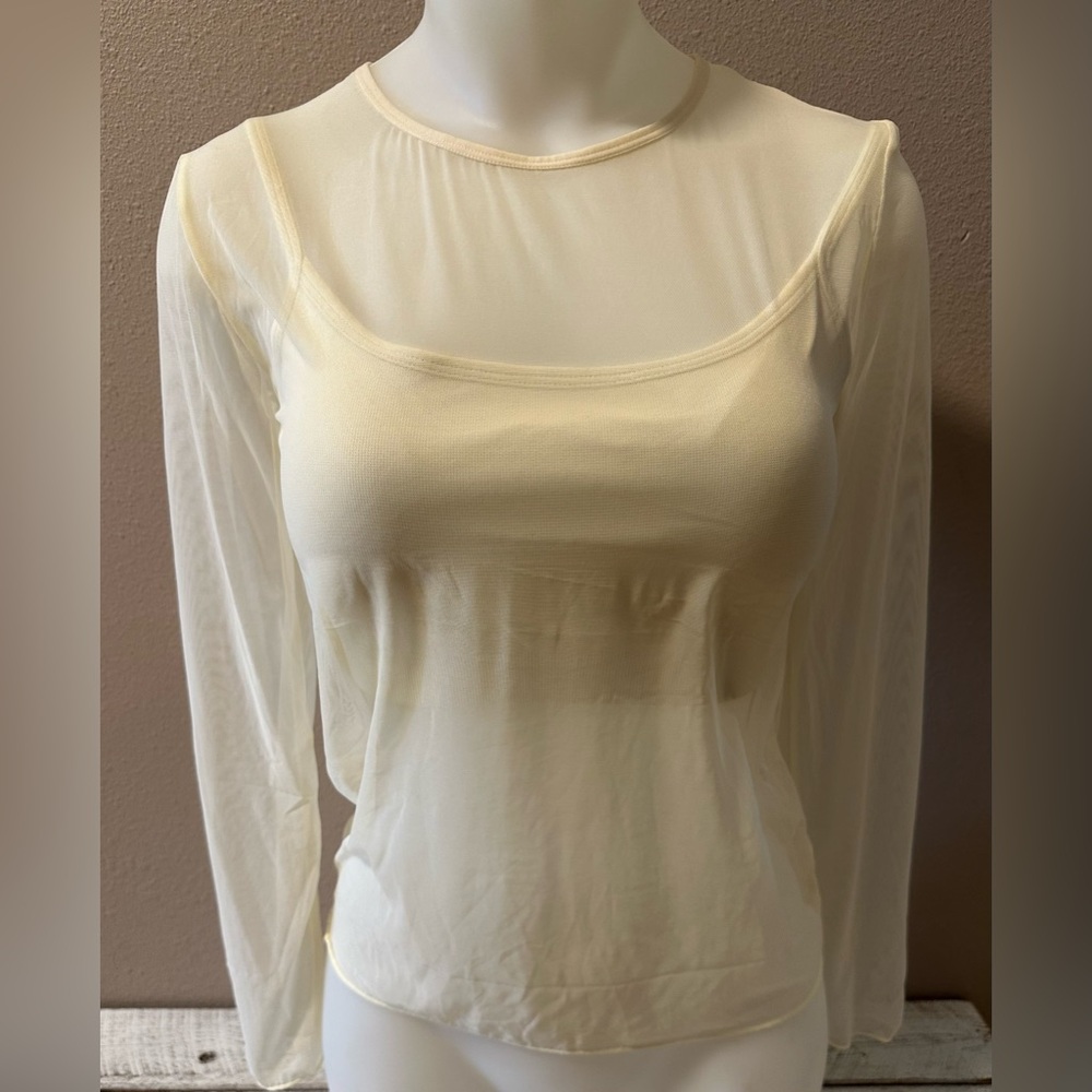 OQQ Sports Bra & Mesh Top set - NWOT